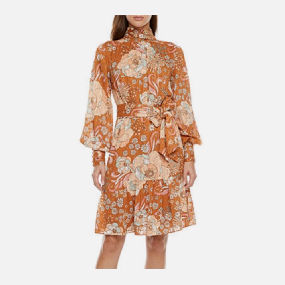 NWT Rye Grass Floral Boho Hippie Dress